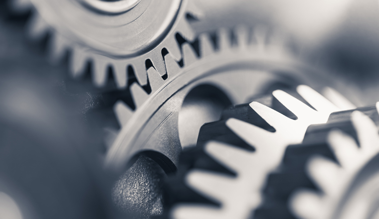 engine gear wheels, industrial background