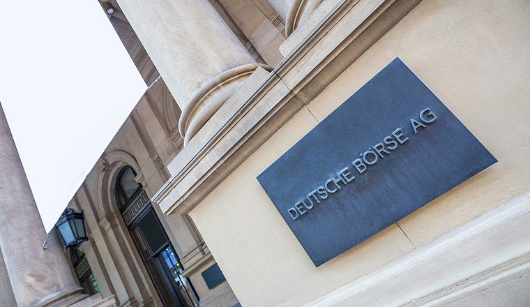 frankfurt germany stock exchange sign