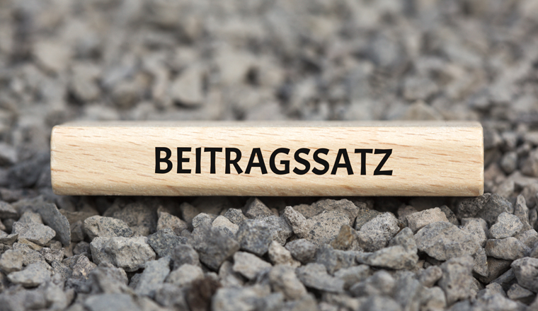 BEITRAGSSATZ - Bilder mit Wörtern aus dem Bereich Krankenversicherung, Wort, Bild, Illustration