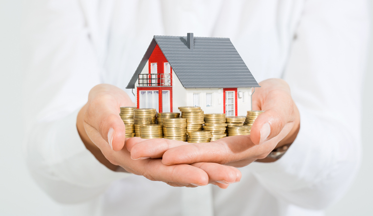 money housing house home loan wealth investment mortgage - stock image