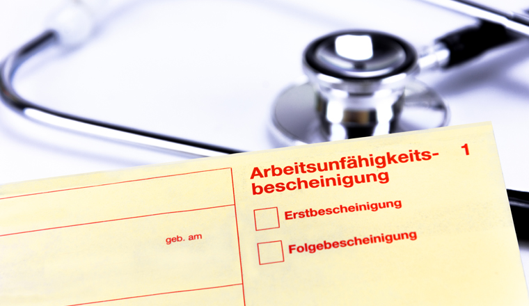 Arbeitsunfähigkeitsbescheinigung