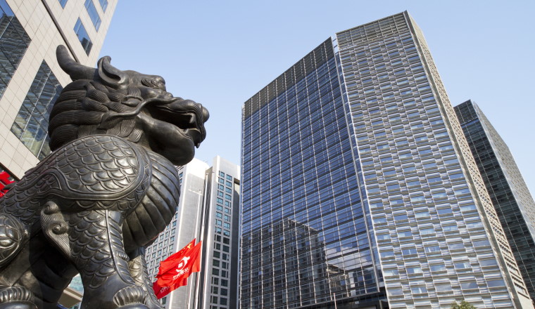 Financial street is new commercial area in Beijing