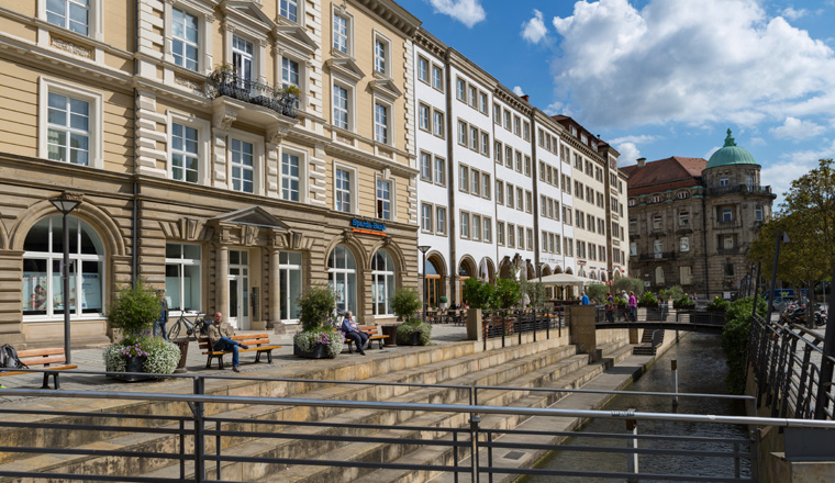 Bayreuth,Germany,9,2015;German city located on the banks of the river Meno Red
