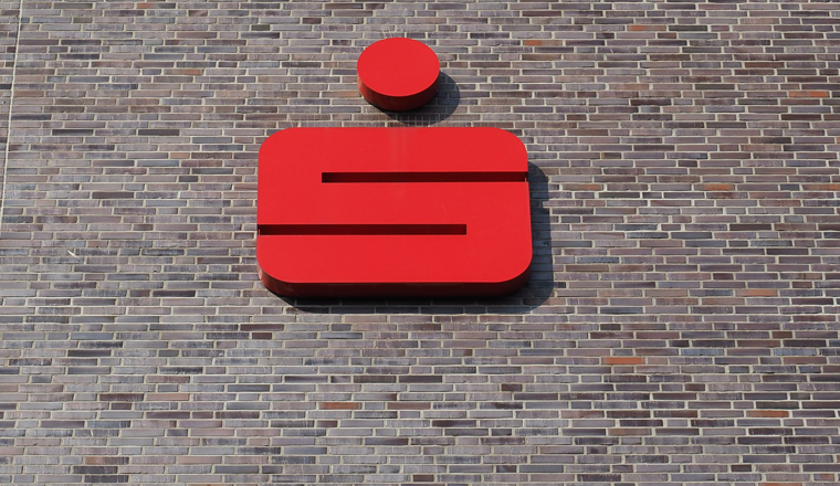 DUEREN, GERMANY - CIRCA AUGUST 2019: Sparkasse sign