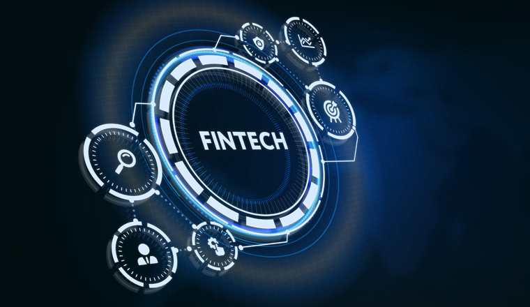 Fintech -financial technology concept.Business, Technology, Internet and network concept. 