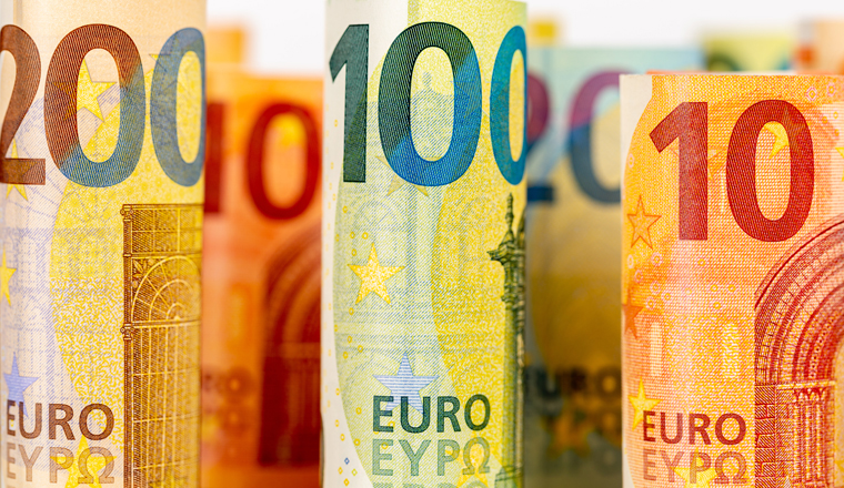 Euro banknotes bill saving money background pay paying panorama finances bank notes banknote rich