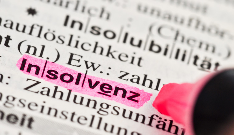 Unternehmensinsolvenzen in Deutschland weiter rückläufig