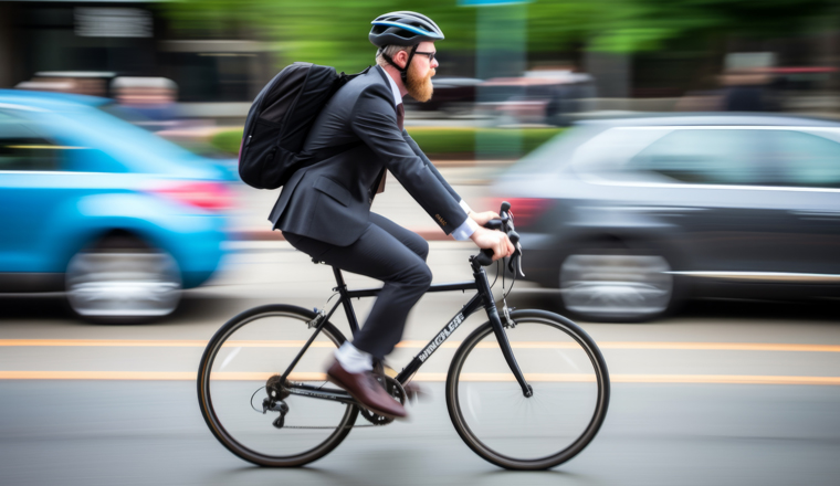 Successful hipster middle age caucasian stylish businessman bearded male man costume going office work by bike riding bicycle morning city road. Healthy ecology lifestyle cycling transport bicyclist. High quality photo