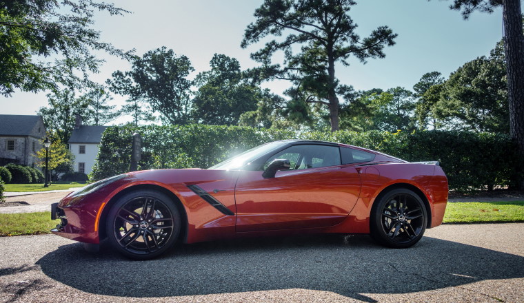 WILLIAMSBURG, VA, USA - CIRCA AUGUST 2015: A Chevrolet Corvette C7 Stingray.