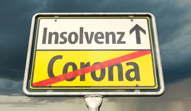 Insolvenz, Pleite, Corona, Coronakrise, Konkurs, bankrott, Wirtschaft, Wirtschaftskrise, Rezession, Coronavirus, Pleitewelle, Einzelhandel, Insolvenzen, Gastronomie, Kleinunternehmer, Gastgewerbe, Gewerbe, Unternehmer, Hotelgewerbe, Covid-19, Firmen, Unternehmen, Firma, Deutschland, Firmenpleiten, Unternehmer, Shutdown, Hinweis, Illustration, zahlungsunfähig, Corona-Krise, Wort, Geschäfte, Coronapleite, Schild, Ortsschild, Symbolbild, Konzept, Hintergrund, Zukunft, symbolisch, News, Abbildung, bildlich, abstrakt, Banner, Headline, Header, überschuldet, Werbung