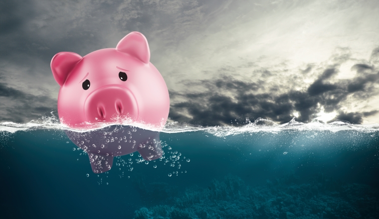 Concept of debt that erodes the accumulated capital