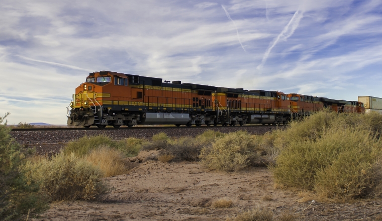 freight train at high speed