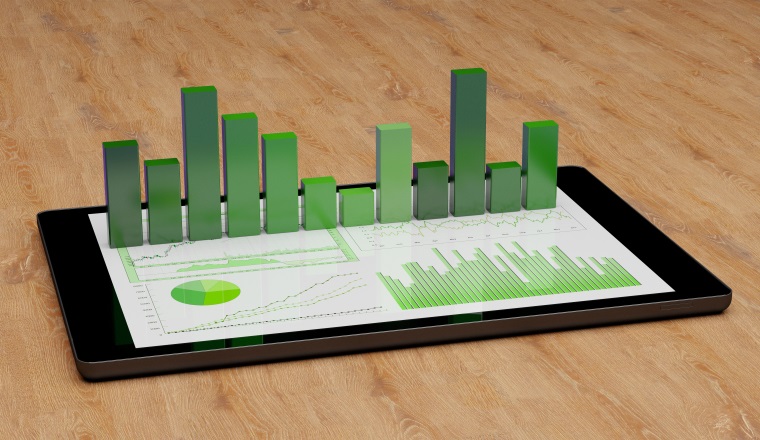 Ökologische Analyse von Wachstum und Nachhaltigkeit auf Tablet Computer