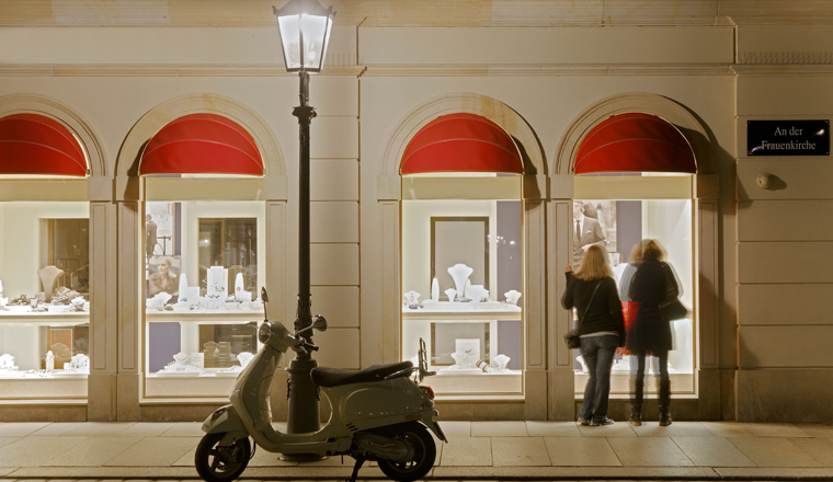 Altmarkt Dresden bei Nacht