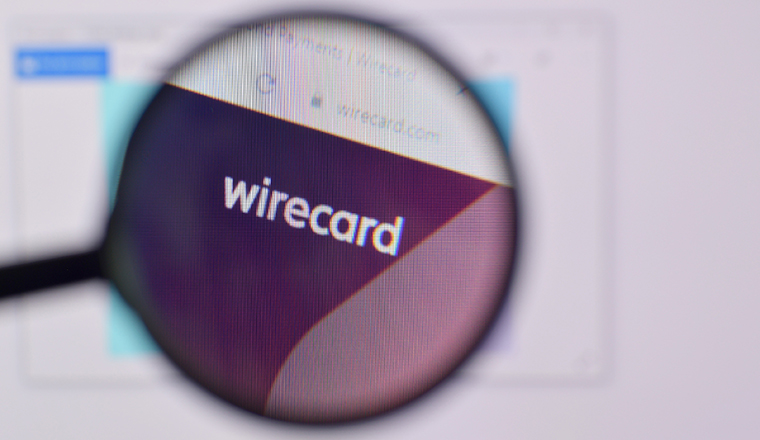 NY, USA - FEBRUARY 29, 2020: Homepage of wirecard website on the display of PC, url - wirecard.com.