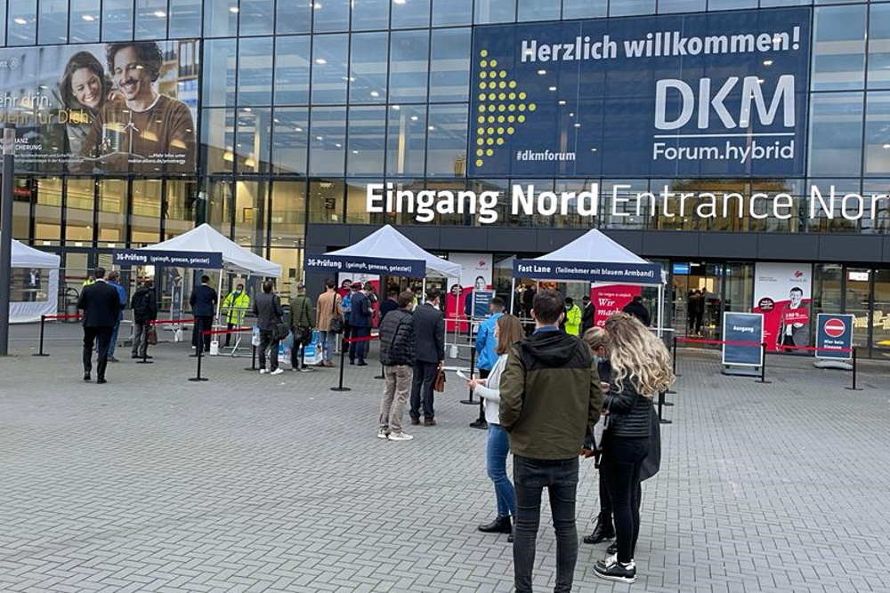 Die Messe Dortmund ist endlich wieder Schauplatz der DKM - in diesem Jahr als Forum.