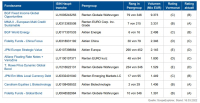 Fondsrating: Nur eine Peergroup notiert im Plus