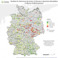 Deutsche Kleinstädte bieten teilweise noch hohe Renditen